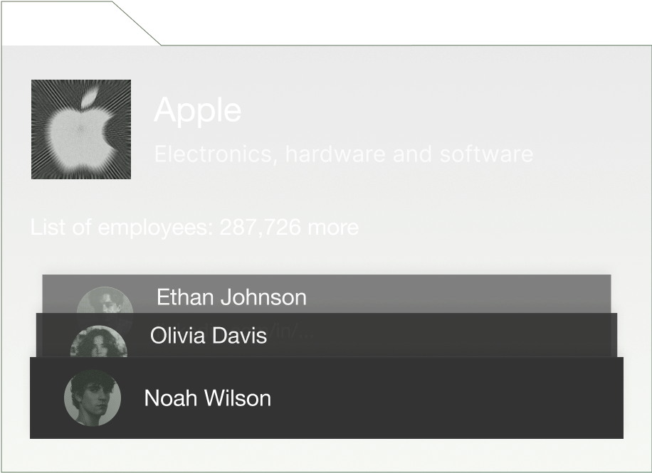 Company data visualization